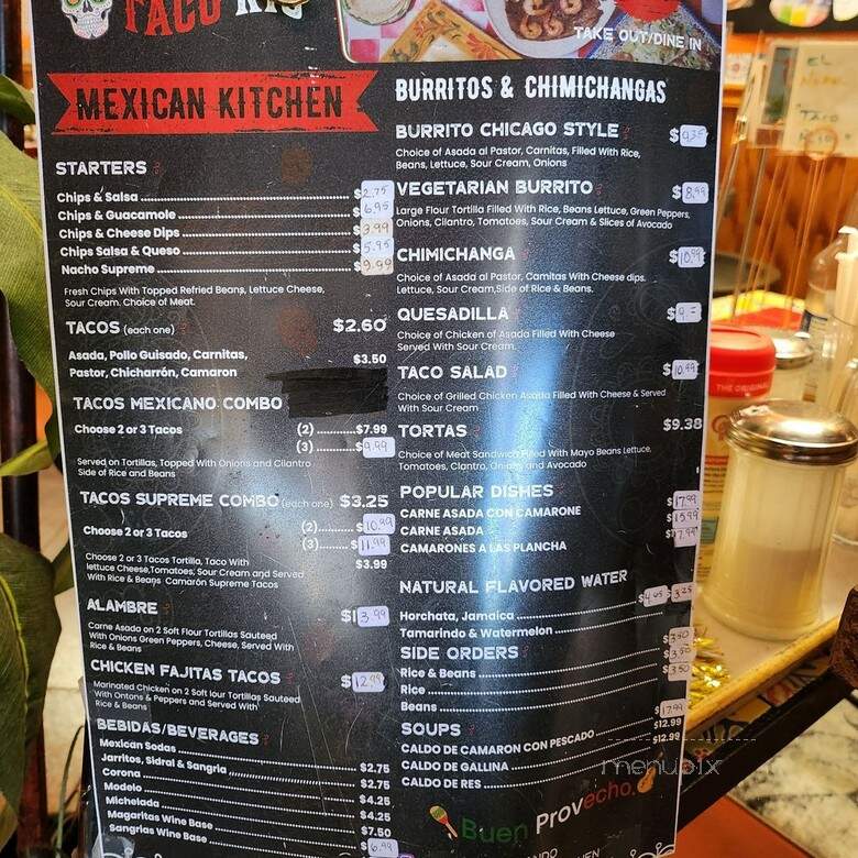 Taco Rio Mexican Kitchen - Orlando, FL menu_pic