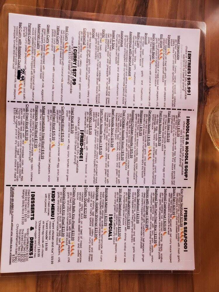 Bangkok Kitchen - Kansas City, KS menu_pic