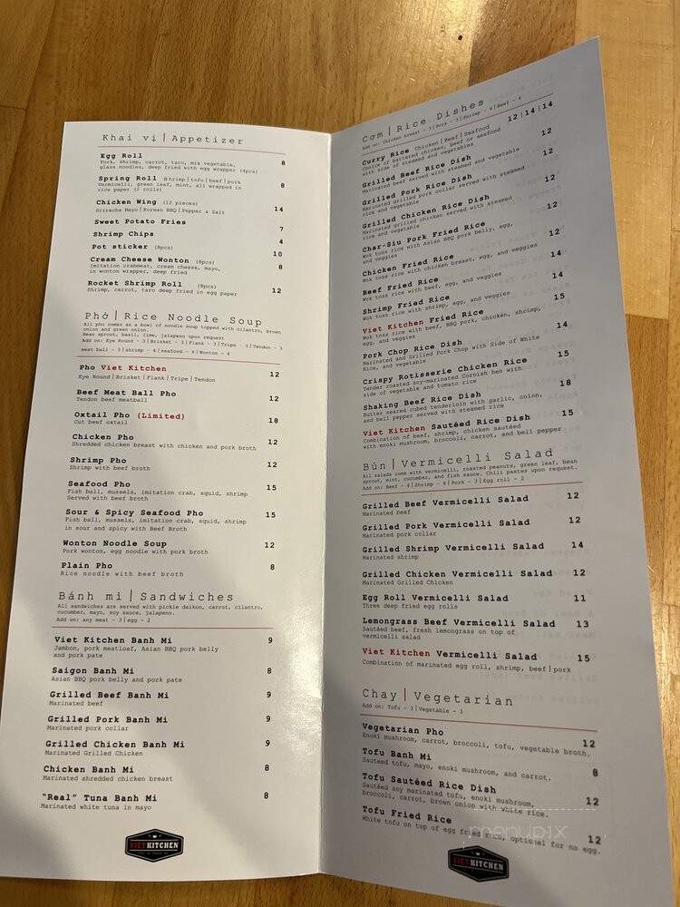 Viet Kitchen - Panorama City, CA menu_pic
