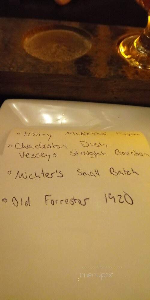 The Whiskey Room - Hilton Head Island, SC menu_pic