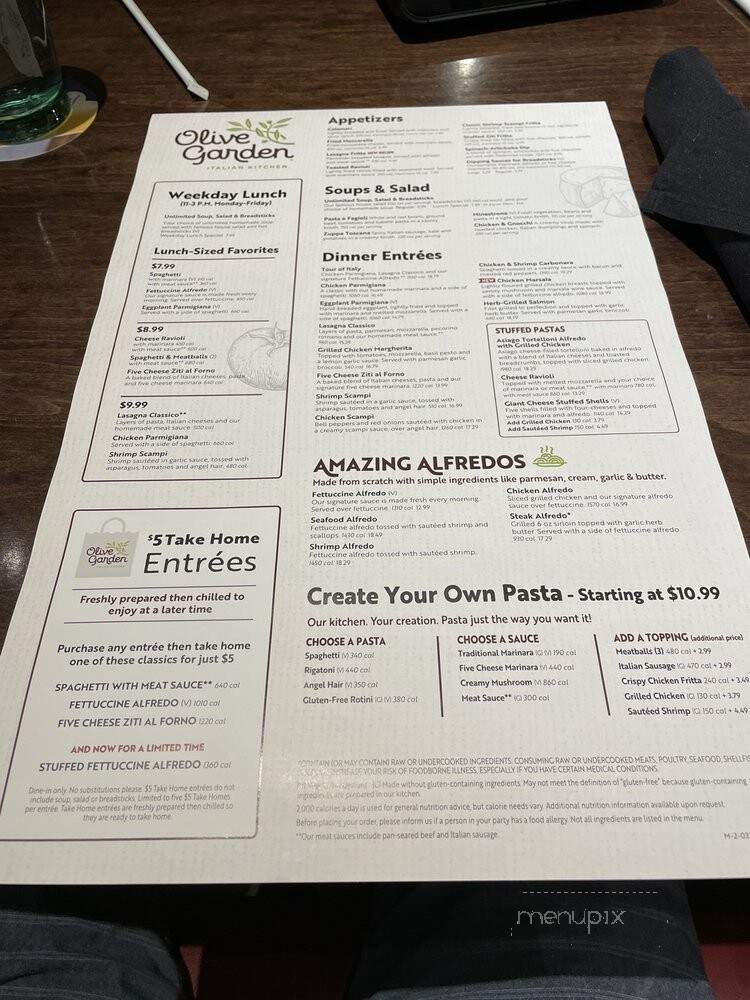 Olive Garden - New Caney, TX menu_pic