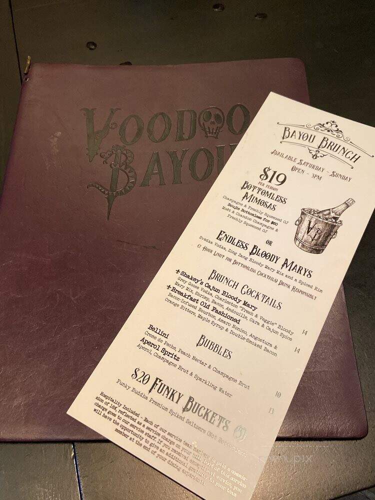 Voodoo Bayou - Palm Beach Gardens, FL menu_pic