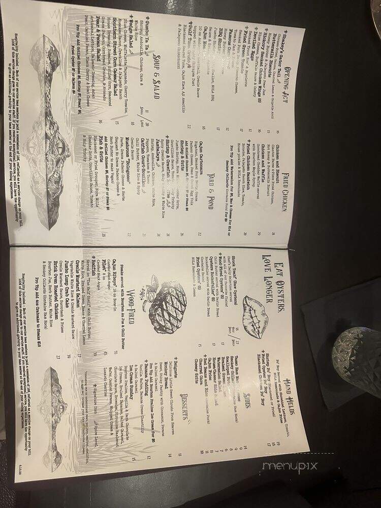Voodoo Bayou - Palm Beach Gardens, FL menu_pic