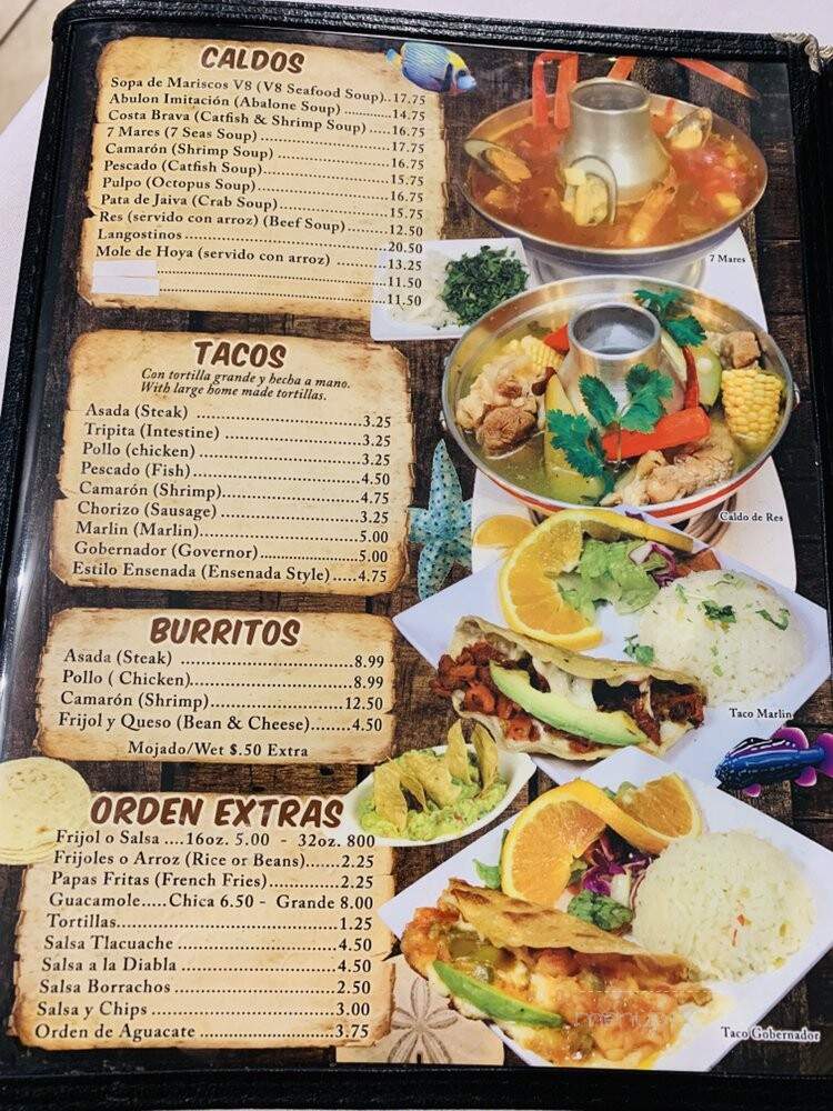 El Nuevo Ensenada - Santa Ana, CA menu_pic