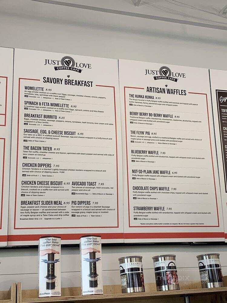 Just Love Coffee Cafe - Spring Hill, TN menu_pic