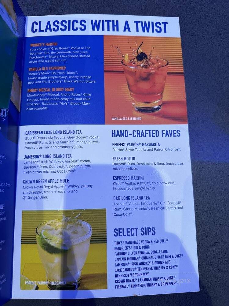 Dave & Buster's - Pittsburgh, PA menu_pic