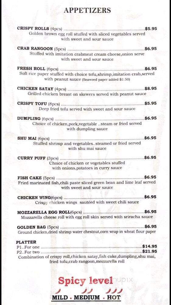 Stowe Asian Cuisine - Stowe, VT menu_pic