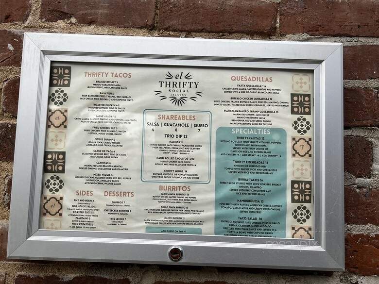 El Thrifty - Charlotte, NC menu_pic