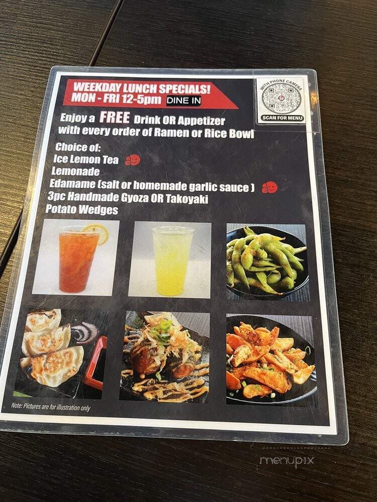 Kai Ramen - Arcadia, CA menu_pic