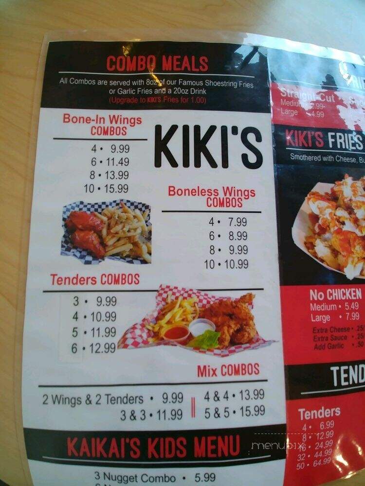 Kiki's Chicken Place - Sacramento, CA menu_pic