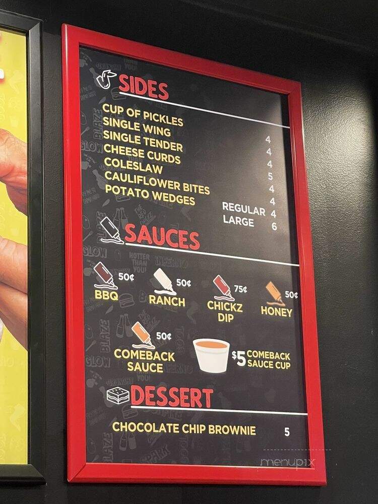 The Red Chickz - Los Angeles, CA menu_pic