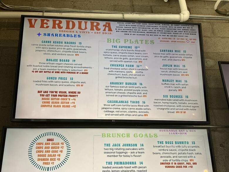 Verdura - Phoenix, AZ menu_pic