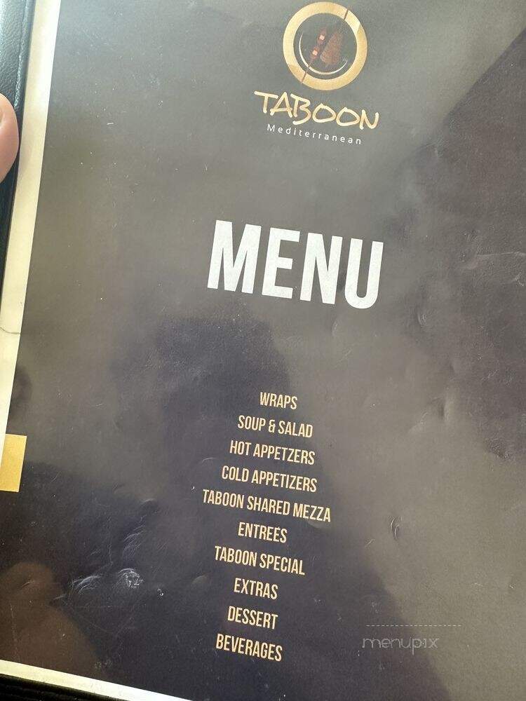 Taboon Mediterranean - Long Beach, CA menu_pic