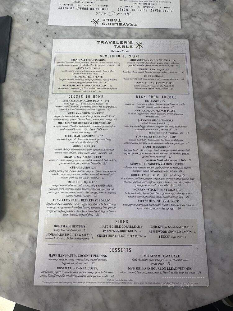 Traveler's Table - Houston, TX