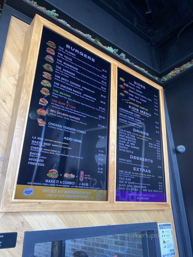 Black Star Burger - Los Angeles, CA menu_pic