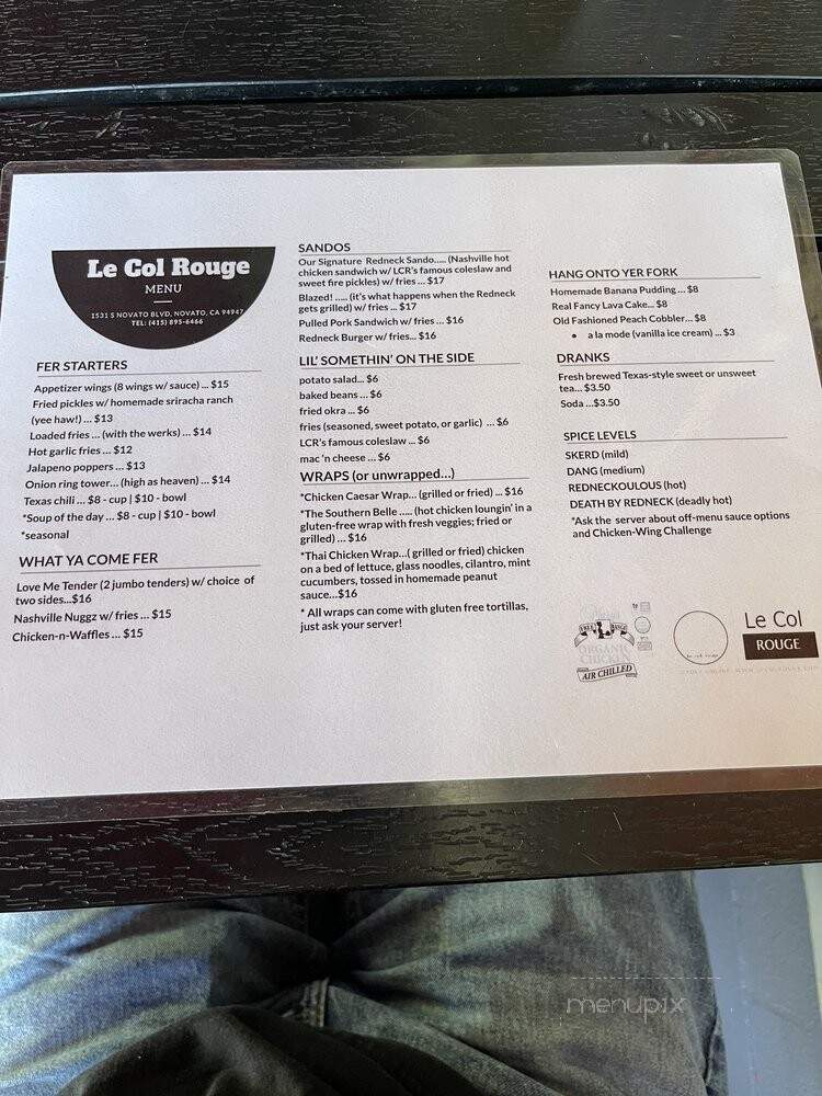 Le Col Rouge - Novato, CA