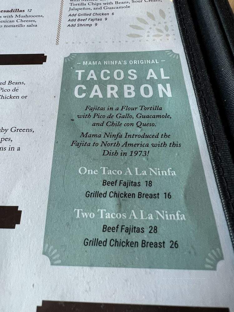 The Original Ninfa's Uptown - Houston, TX menu_pic