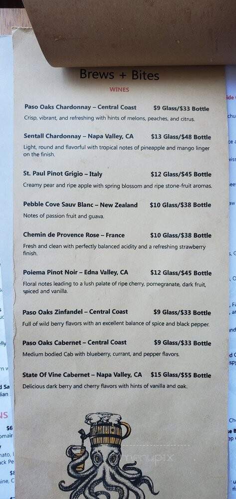 Crafty Minds Brews + Bites - Hermosa Beach, CA menu_pic