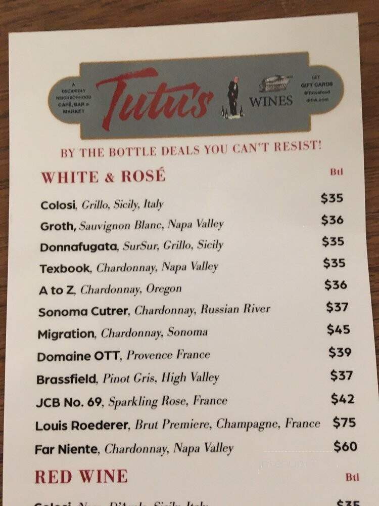 Tutu's Food & Drink - Lafayette, CA