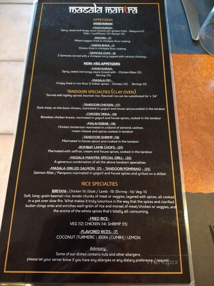 Masala Mantra - Cape Coral, FL menu_pic