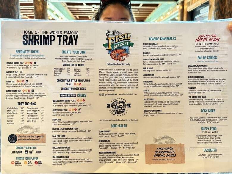 San Pedro Fish Market - Long Beach, CA menu_pic