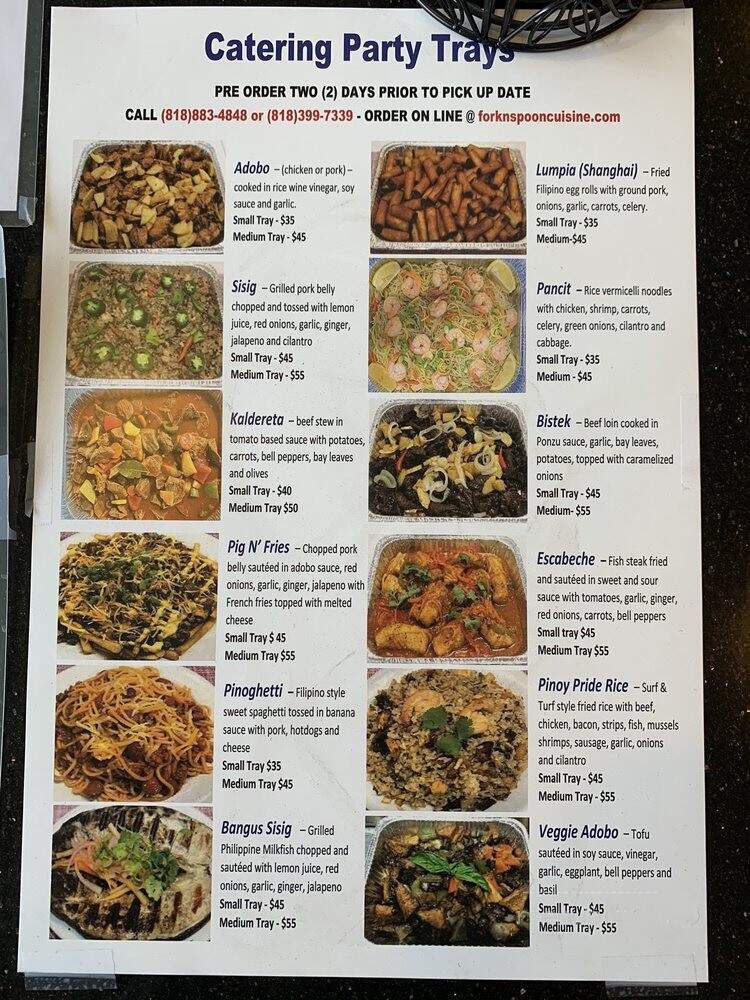 Fork & Spoon - Woodland Hills, CA menu_pic