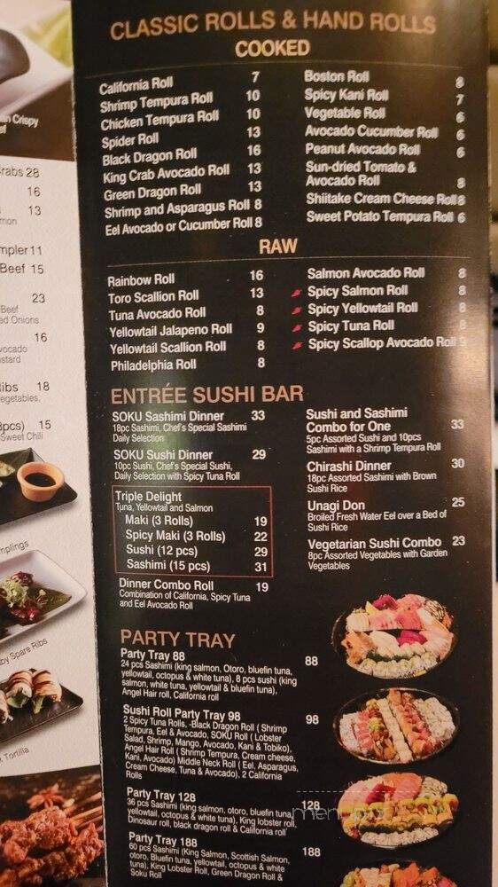 Soku Asian Fusion - Great Neck, NY menu_pic