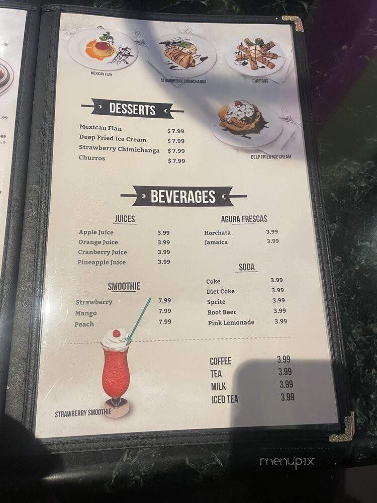 Patron Mexican Bar & Grill - Camarillo, CA menu_pic