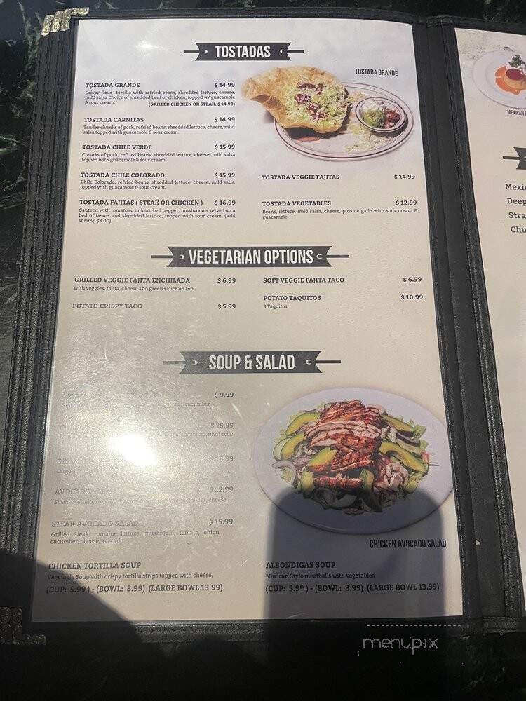 Patron Mexican Bar & Grill - Camarillo, CA menu_pic