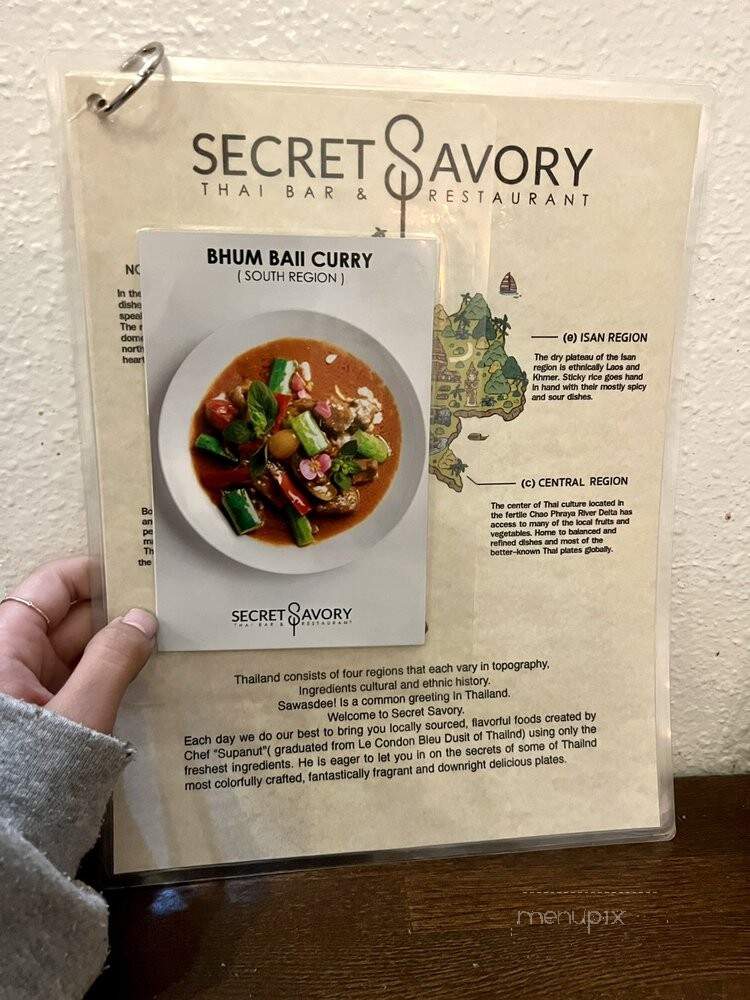 Secret Savory - Seattle, WA menu_pic