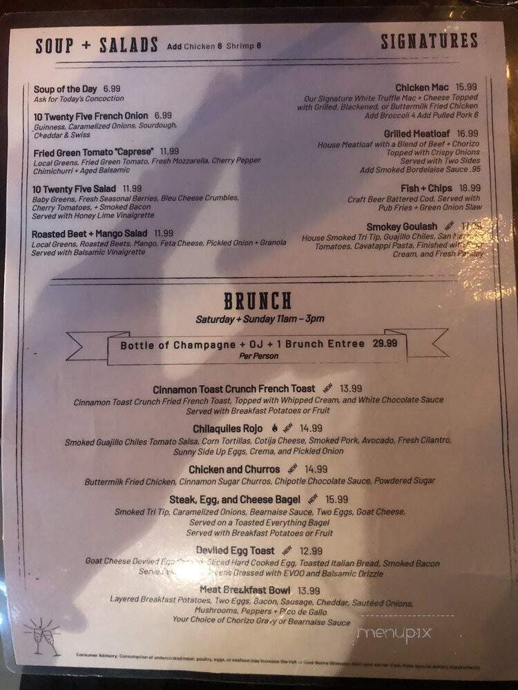 10 Twenty Five - Fort Myers, FL menu_pic