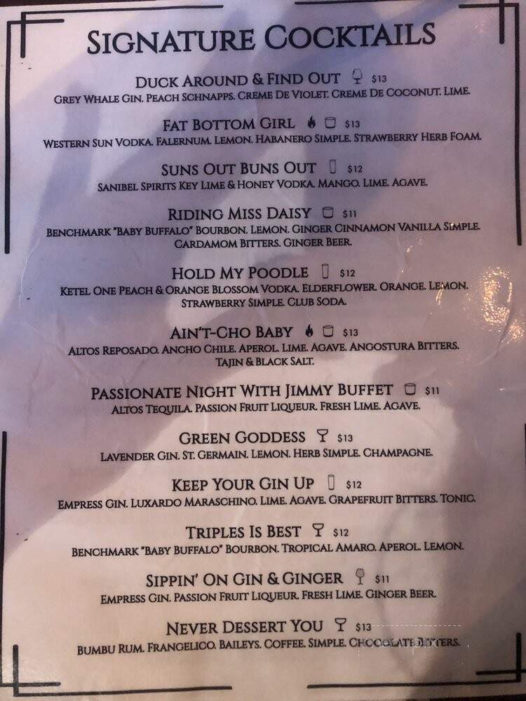 10 Twenty Five - Fort Myers, FL menu_pic