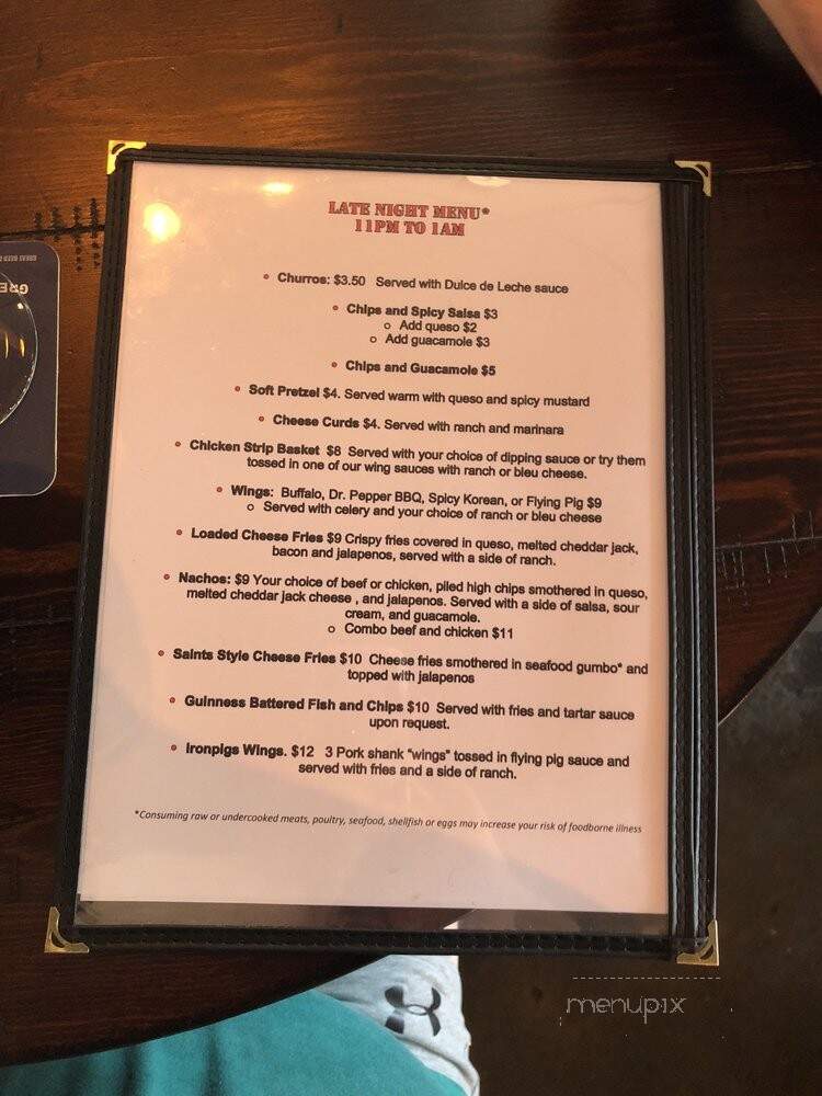 First Round Draft - Frisco, TX menu_pic