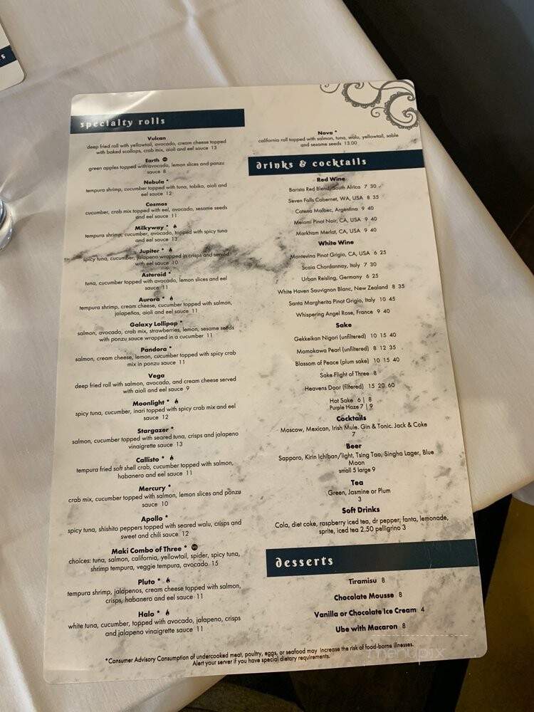 Mint Tapas and Sushi - Sandy, UT menu_pic