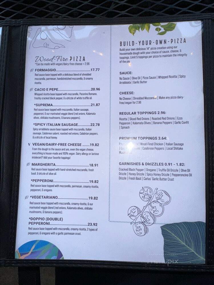 Tamboli's Pasta & Pizza - Memphis, TN menu_pic