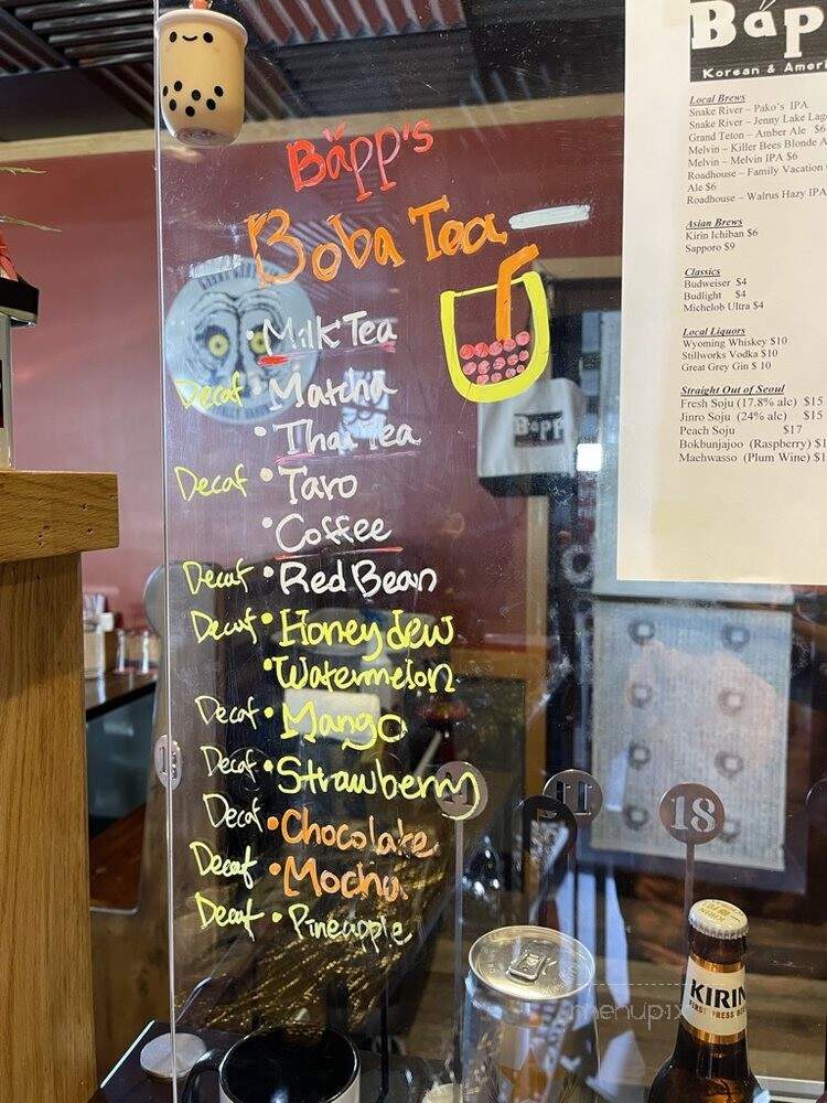 Bapp - Jackson, WY menu_pic