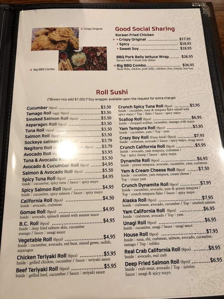 Good Sushi - Vancouver, BC menu_pic