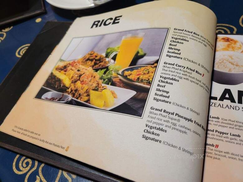 ThairoomGrand - Toronto, ON menu_pic
