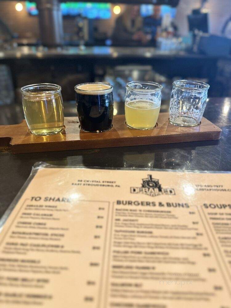 Derailed Taphouse - East Stroudsburg, PA menu_pic