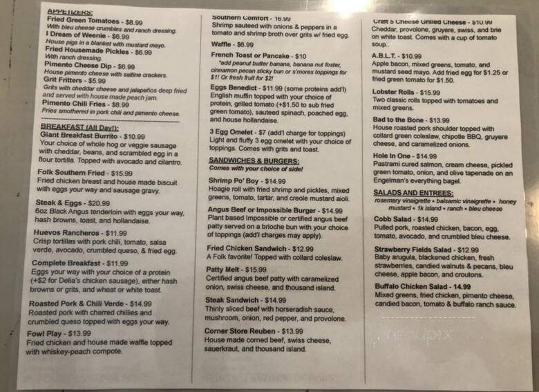 Folk Art - Decatur, GA menu_pic