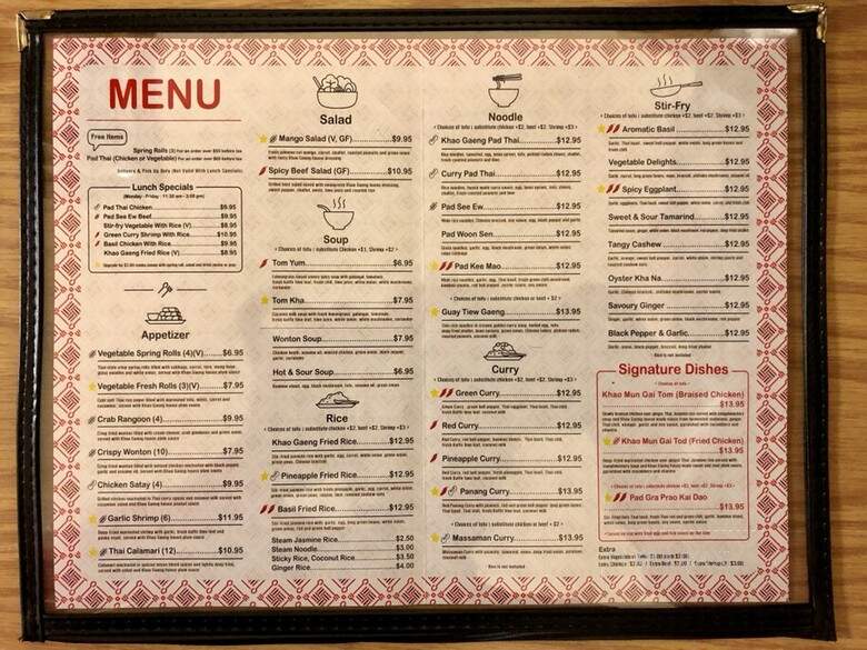 Khao Gaeng - Toronto, ON menu_pic
