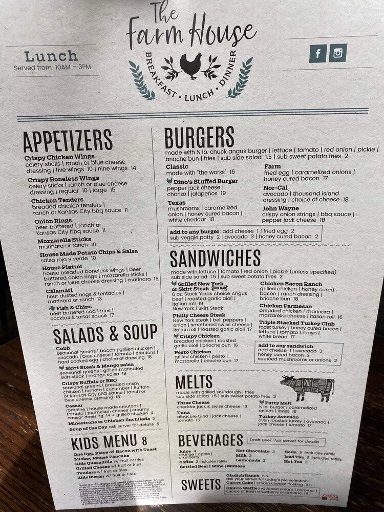The Farm House - Freedom, CA menu_pic
