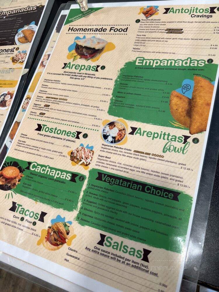 Arepittas - Pittsburgh, PA menu_pic