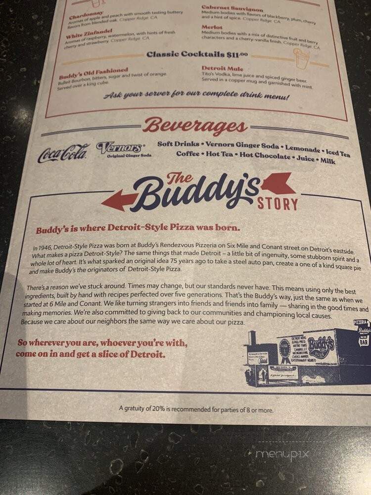 Buddy's Pizza - Downtown Detroit, MI