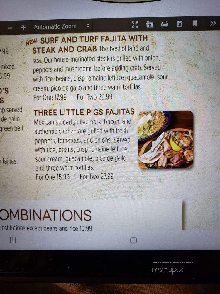 Gustavo's Mexican Grill, Norton Commons - Prospect, KY menu_pic