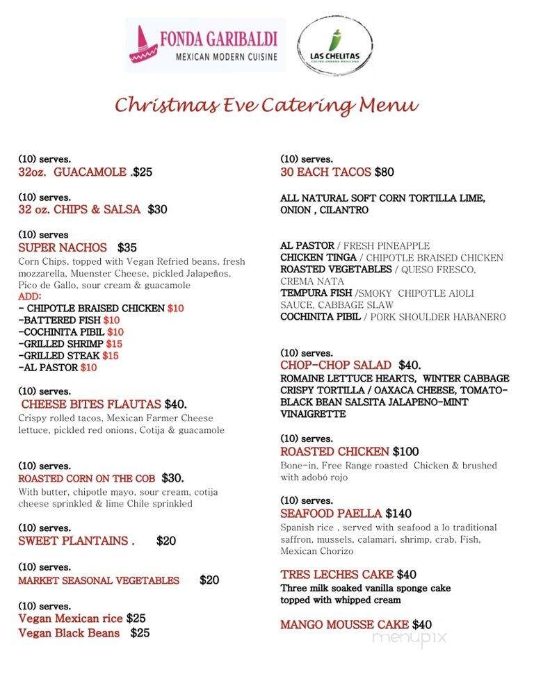 Las Chelitas - Brooklyn, NY menu_pic