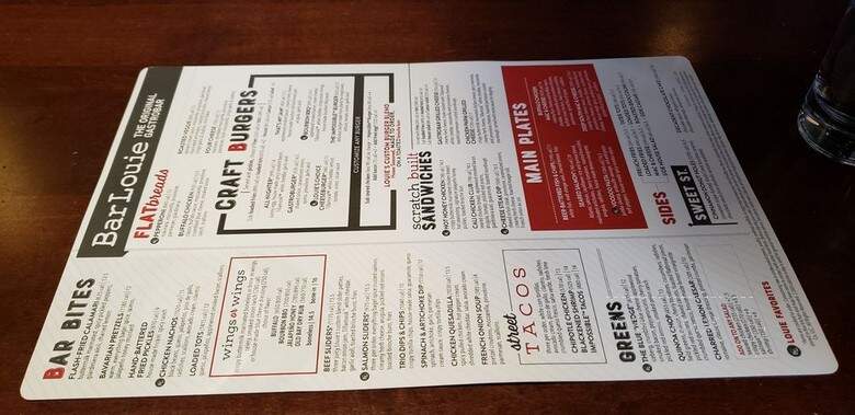 Bar Louie Brookfield - Brookfield, WI menu_pic