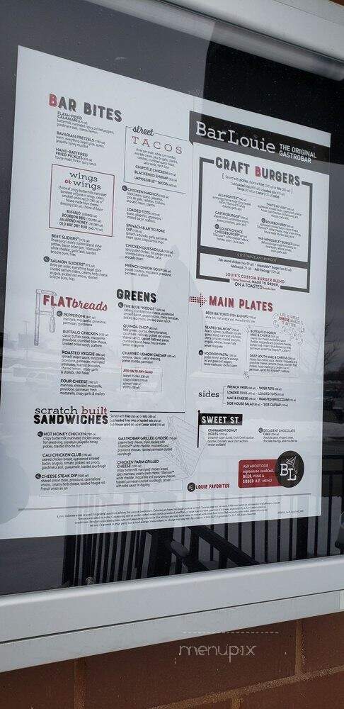 Bar Louie Brookfield - Brookfield, WI menu_pic