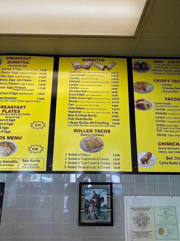 California Burrito - Lodi, CA menu_pic