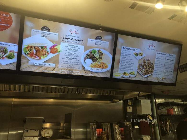 Aleppo Palace - Cambridge, MA menu_pic